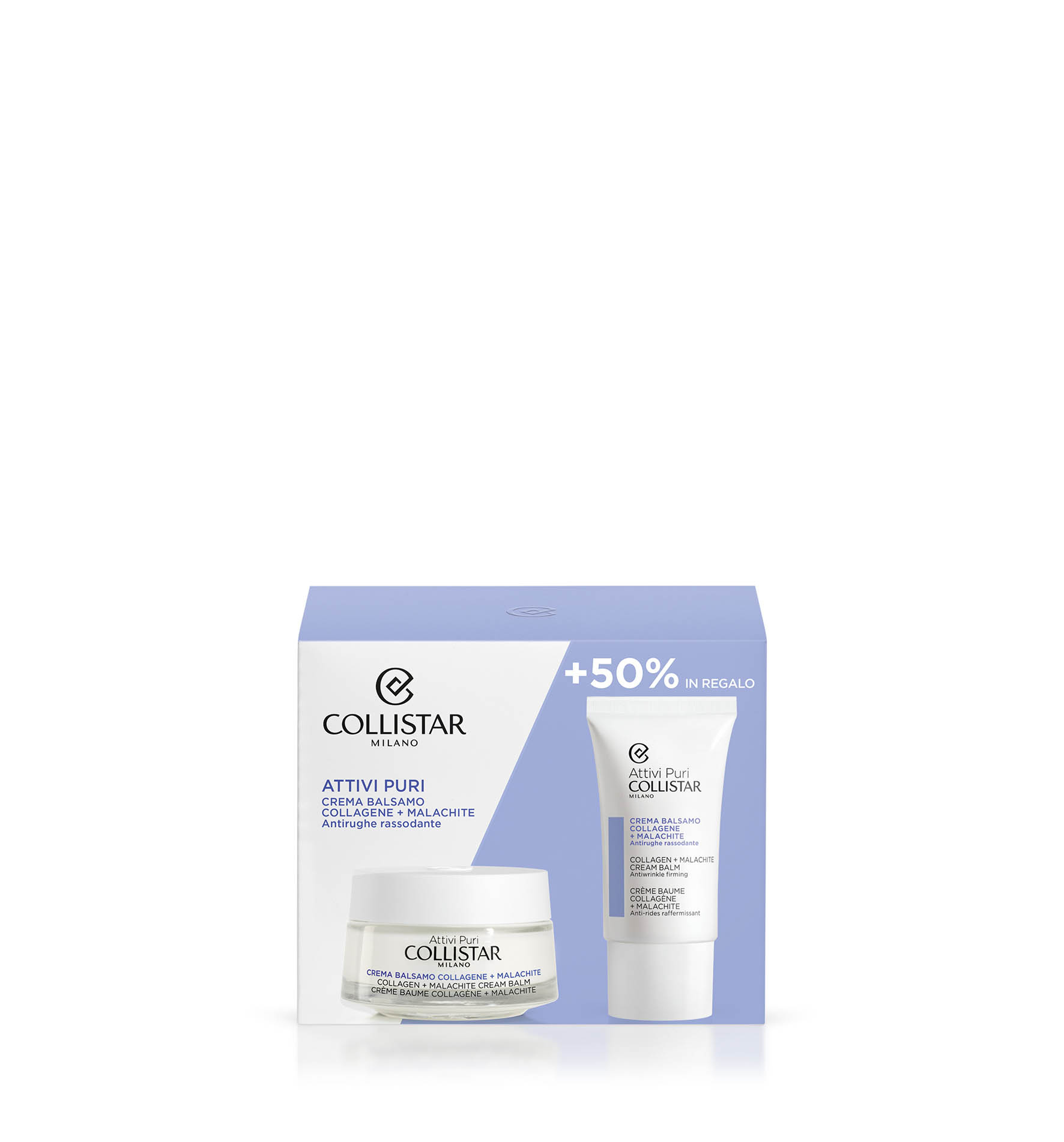COLLAGEN + MALACHITE CREAM BALM 50 ml SET - Pure Actives | Collistar - Shop Online Ufficiale