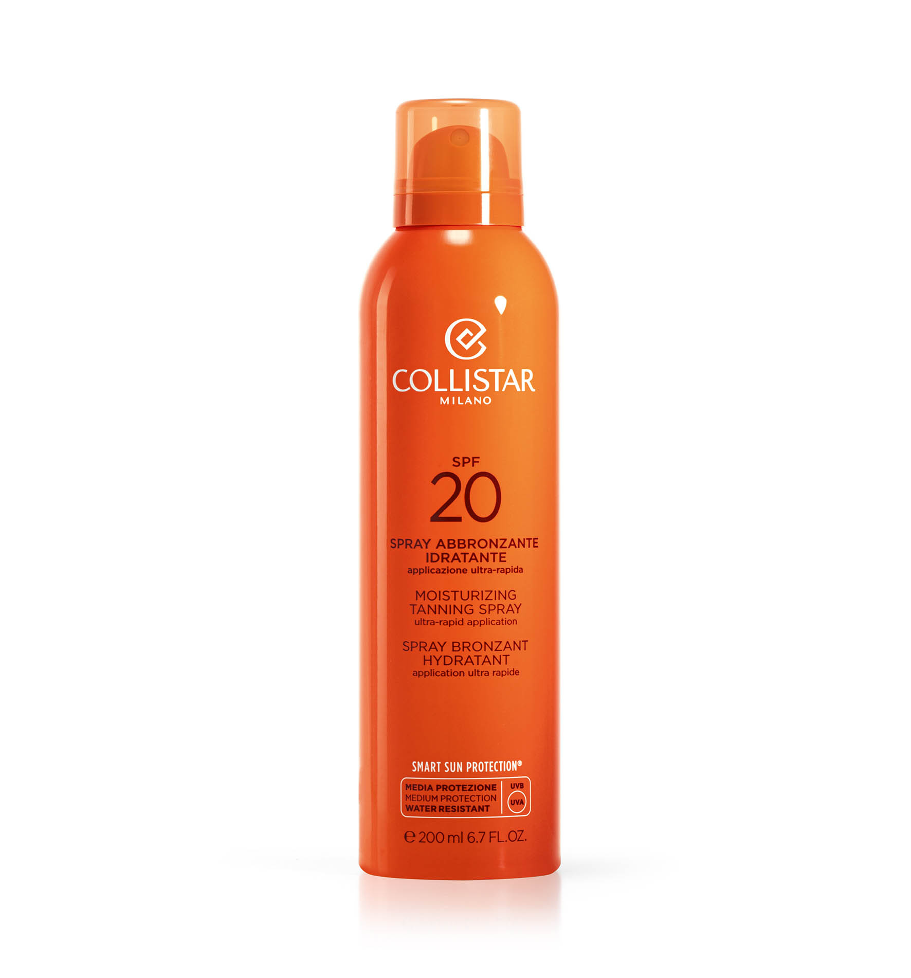 MOISTURIZING TANNING SPRAY SPF 20 - Moderate Protection SPF 15-20 | Collistar - Shop Online Ufficiale