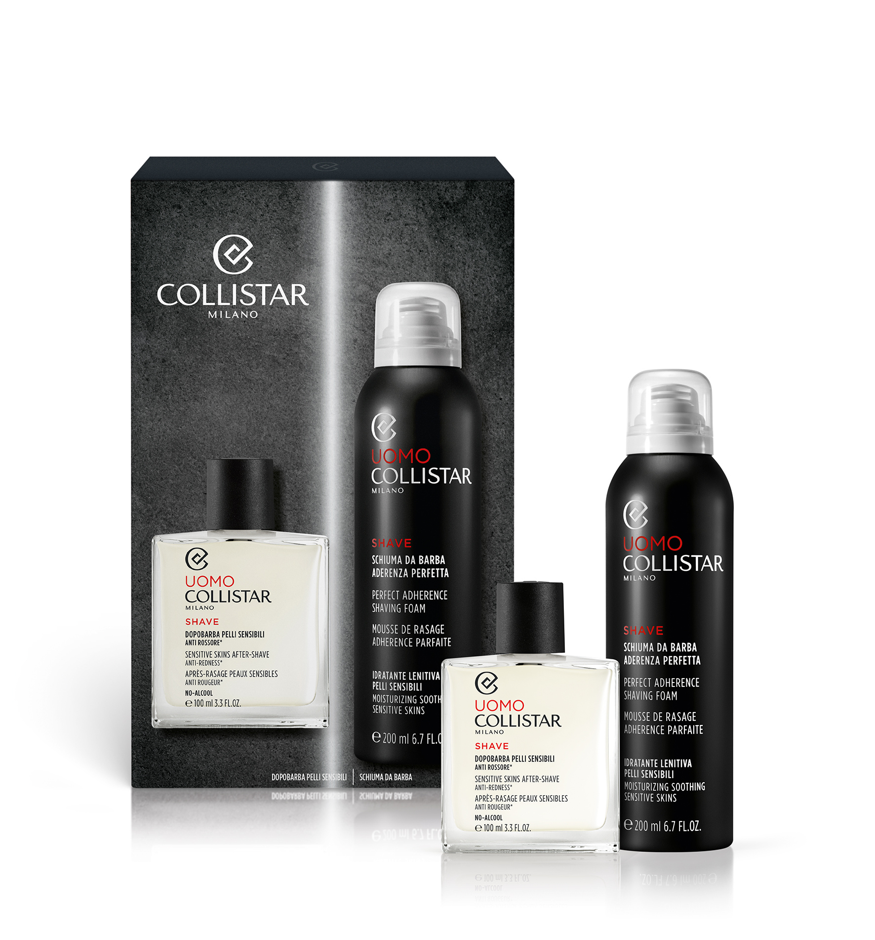 PERFECT ADHERENCE SHAVING FOAM MOISTURIZING SOOTHING SENSITIVE SKIN 200 ml - Gift boxes | Collistar - Shop Online Ufficiale