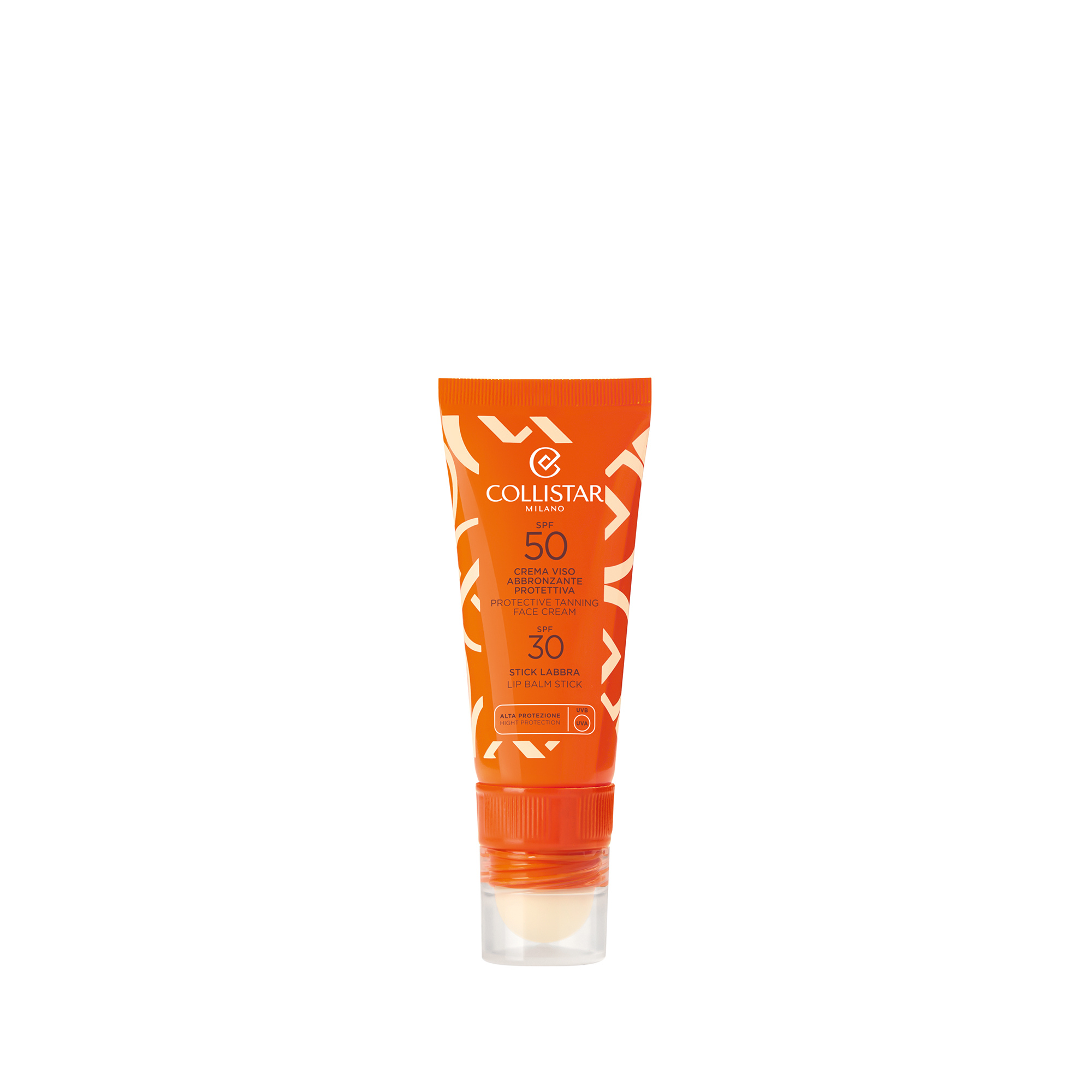 PROTECTIVE TANNING FACE CREAM SPF50
+ LIP BALM STICK SPF30 - nuovi_prodotti | Collistar - Shop Online Ufficiale