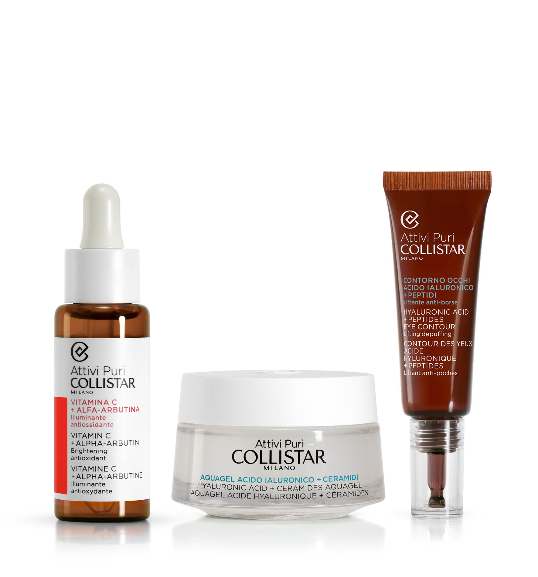 RUTINA PARA ROSTRO Y OJOS ILUMINADORA HIDRATANTE - Bundle | Collistar - Shop Online Ufficiale