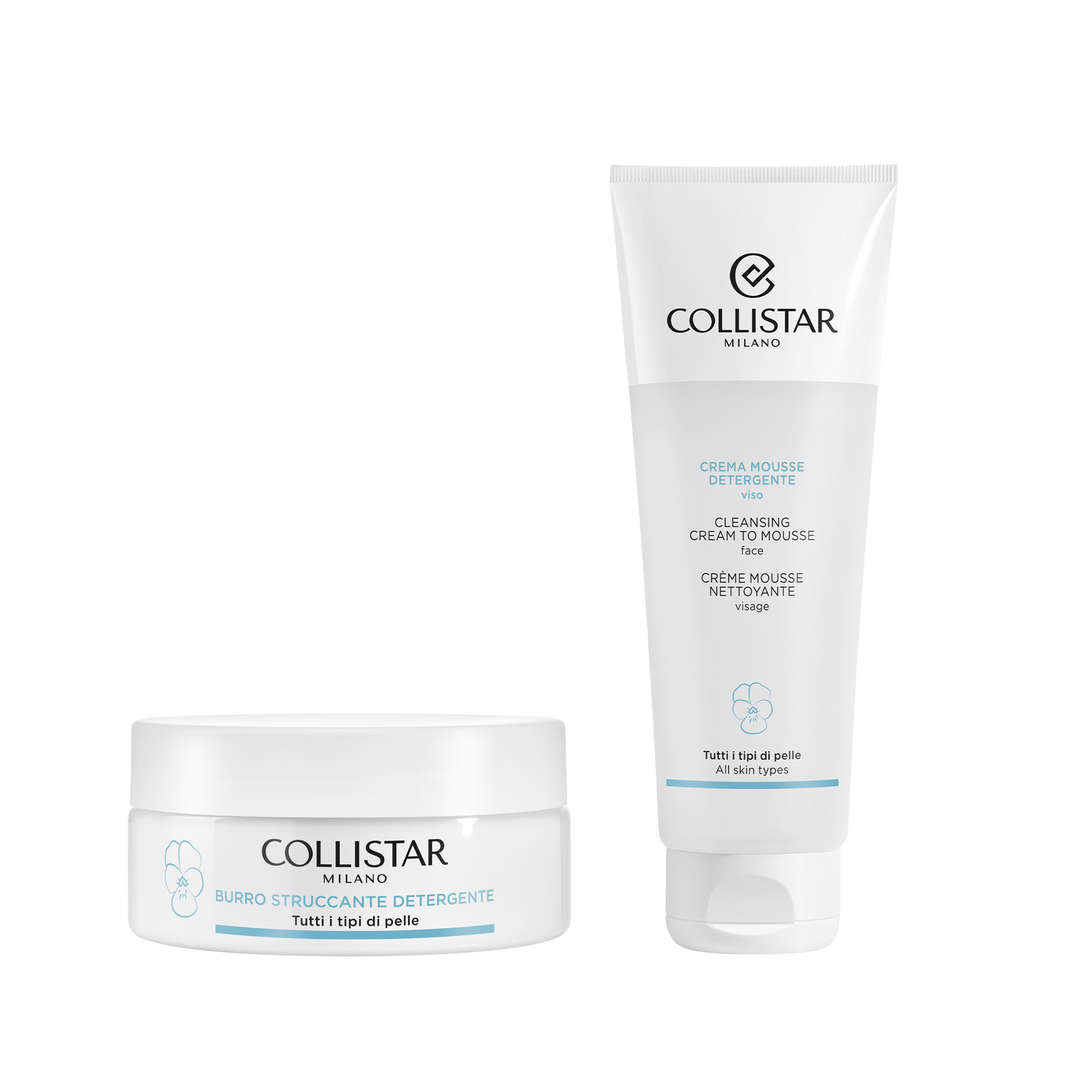 KIT DOPPIA DETERSIONE PER TUTTI I TIPI DI PELLE - Viso | Collistar - Shop Online Ufficiale
