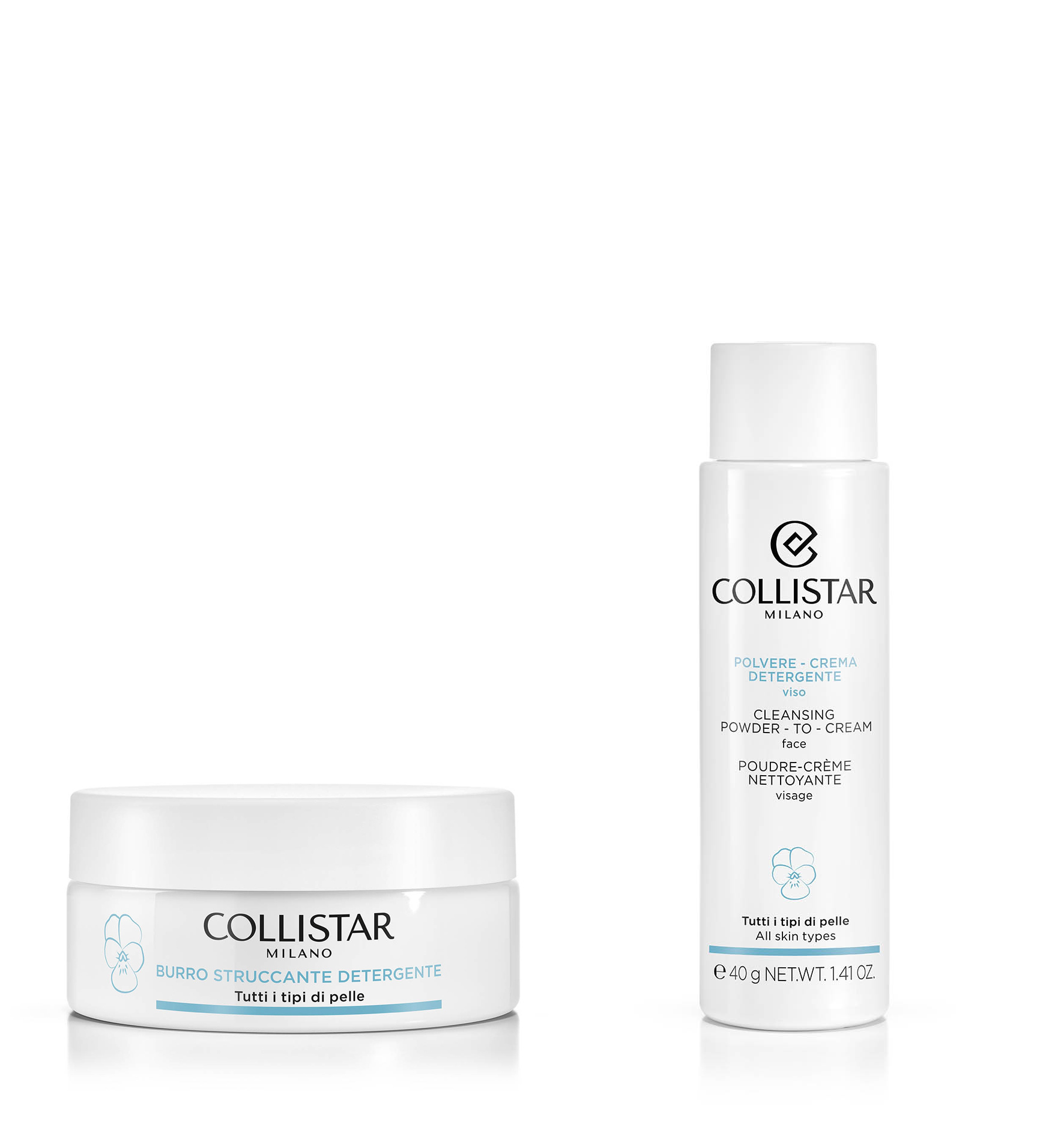 KIT DOPPIA DETERSIONE PER TUTTI I TIPI DI PELLE - Detergenti e struccanti | Collistar - Shop Online Ufficiale