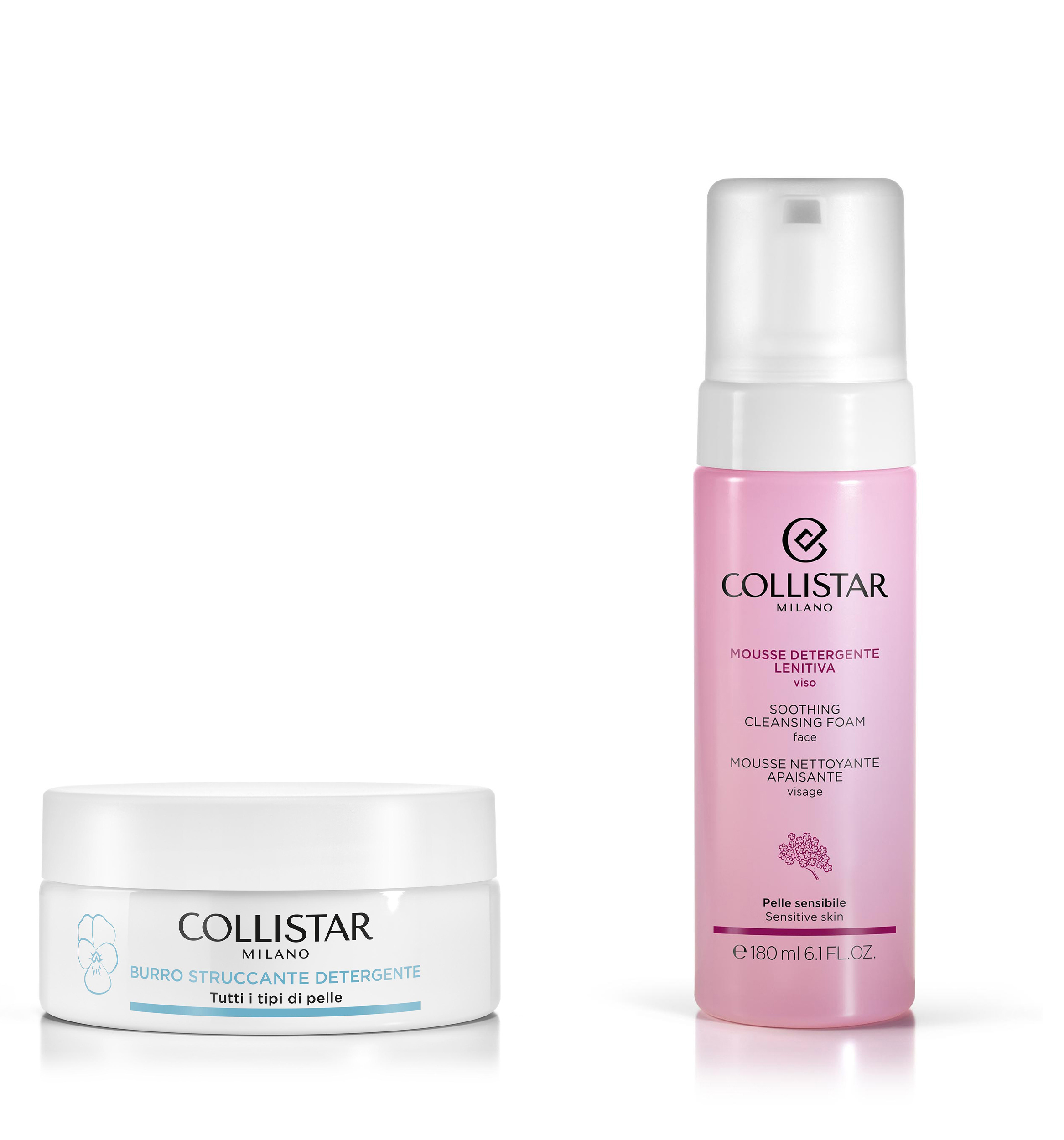 KIT DOPPIA DETERSIONE PER PELLI SENSIBILI - Collistar - Shop Online Ufficiale KIT DOPPIA DETERSIONE PER PELLI SENSIBILI - Collistar - Shop Online Ufficiale