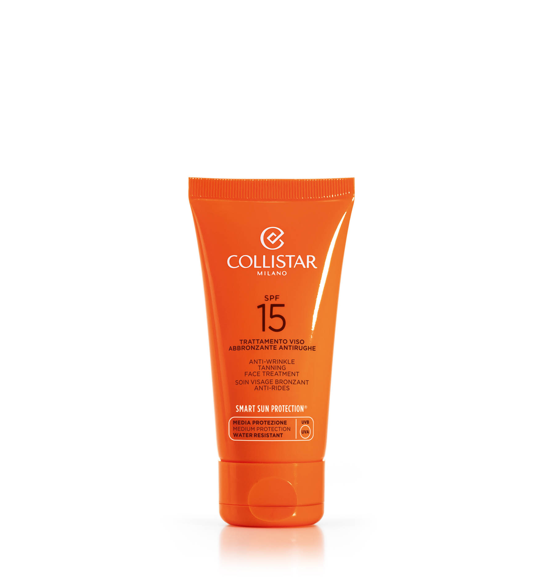 ANTIWRINKLE TANNING FACE TREATMENT SPF 15 | Collistar - Shop Online Ufficiale