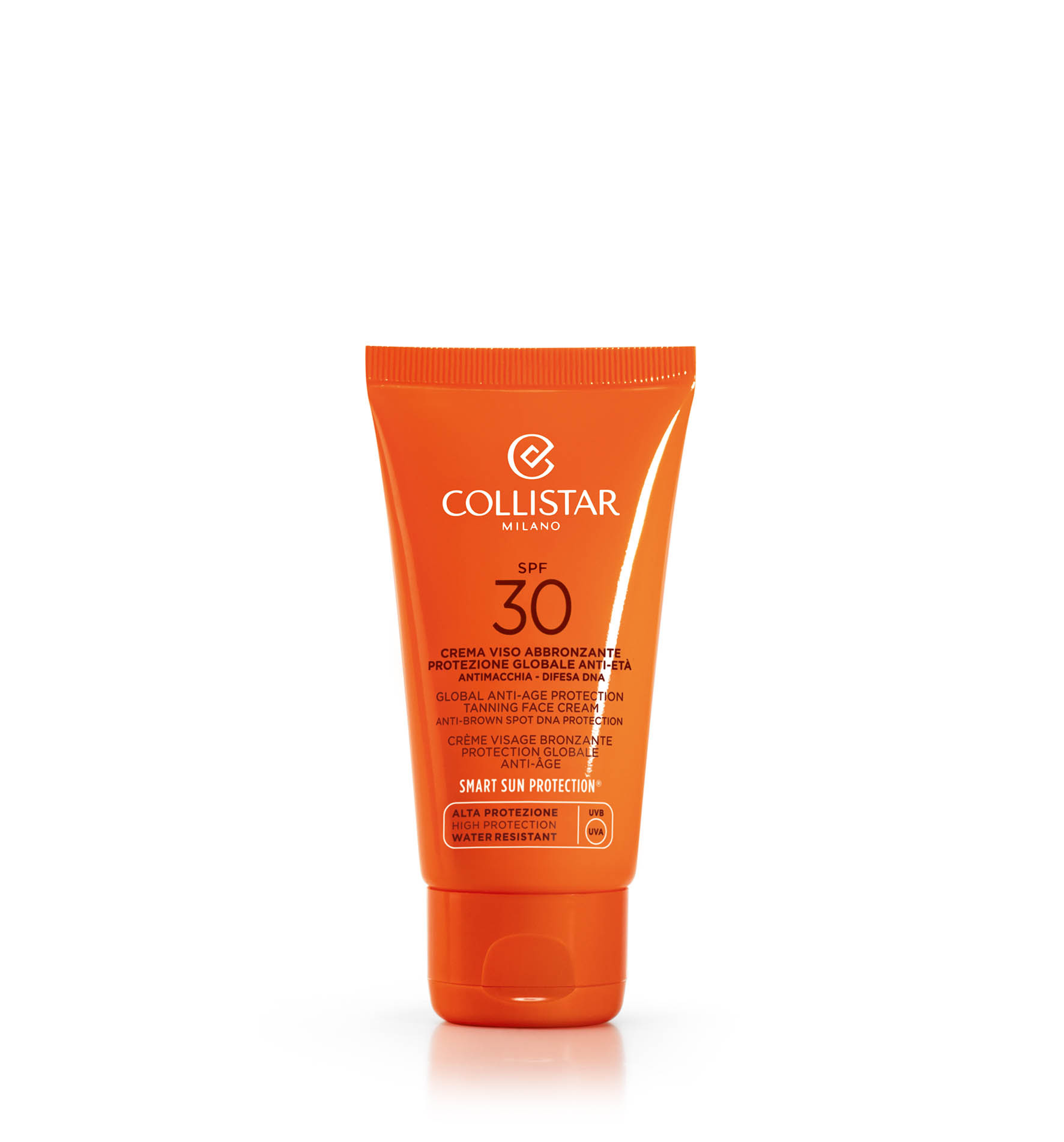 GLOBAL ANTI-AGE PROTECTION TANNING FACE CREAM SPF30 - CATEGORY | Collistar - Shop Online Ufficiale