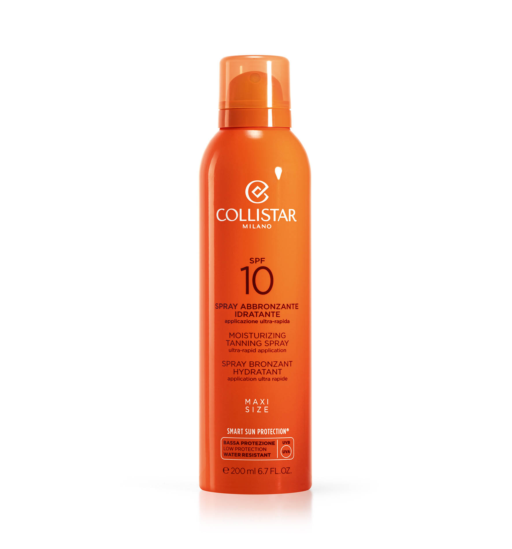 MOISTURIZING TANNING SPRAY SPF 10 - Low Protection SPF 6-10 | Collistar - Shop Online Ufficiale