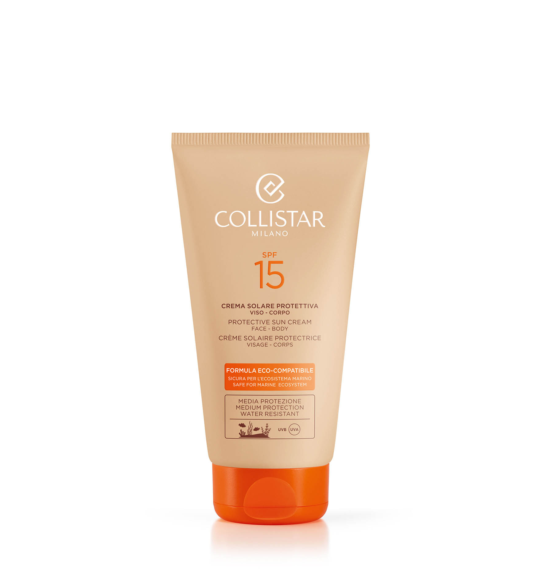 CRÈME SOLAIRE PROTECTRICE SPF 15 - Moyenne Protection SPF 15-20 | Collistar - Shop Online Ufficiale