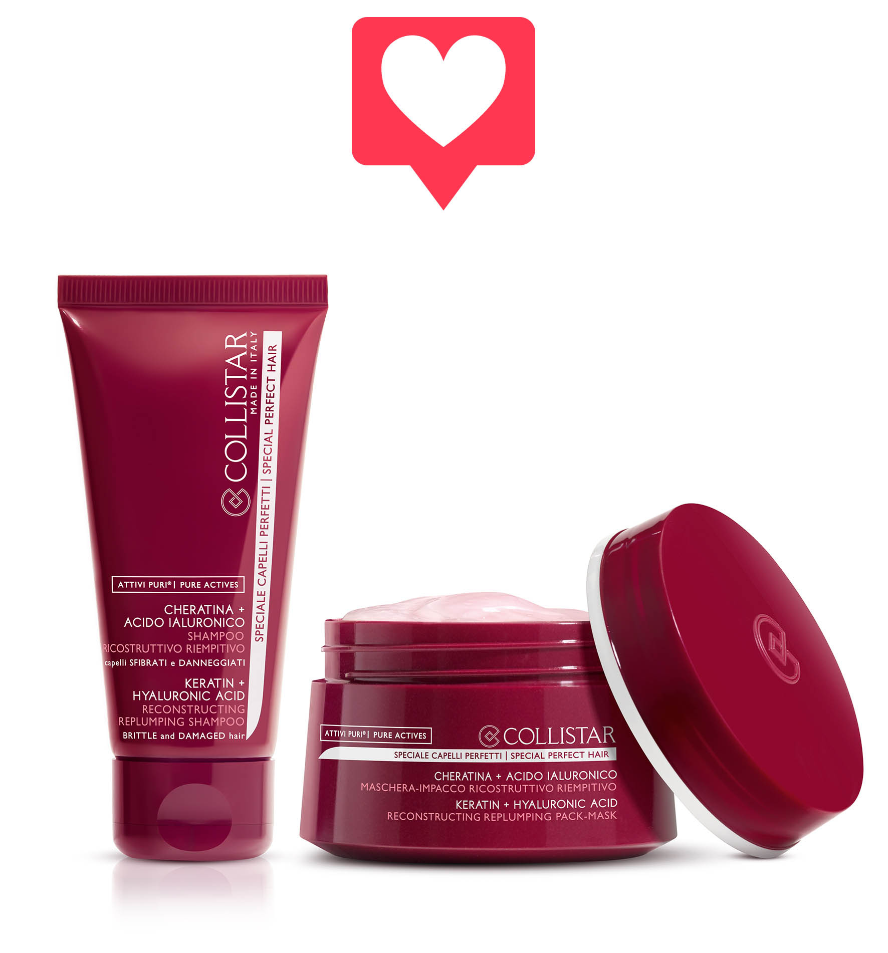 RECONSTRUCTIVE REPLUMPING SHAMPOO + PACK-MASK - Routines in aanbieding | Collistar - Shop Online Ufficiale