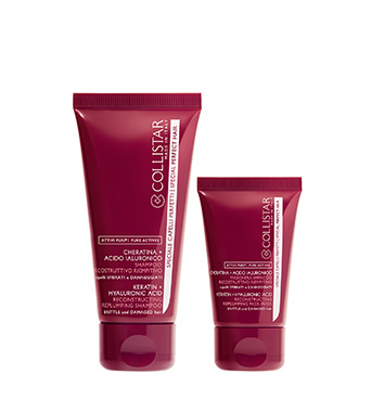 RECONSTRUCTING REPLUMPING SHAMPOO KIT - Damaged, Fragile and Stressed hair | Collistar - Shop Online Ufficiale
