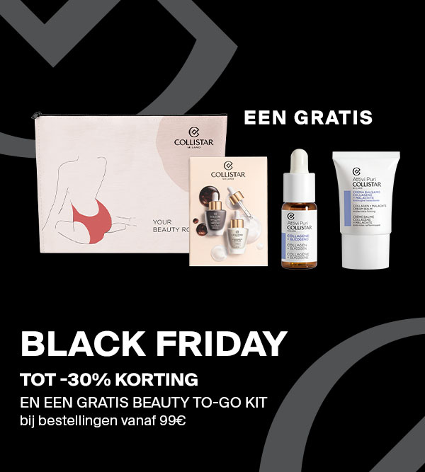 BLACK  FRIDAY  | TOT -30% KORTING |EN EEN GRATIS BEAUTY TO-GO KIT - bij bestellingen vanaf 99€