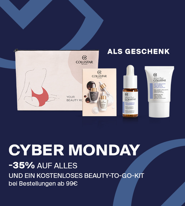 CYBER  MONDAY - -35% AUF ALLES UND EIN KOSTENLOSES BEAUTY-TO-GO-KIT  bei Bestellungen ab 99€