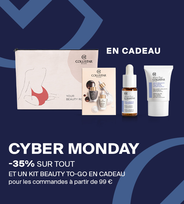 CYBER MONDAY - - 35% SUR TOUT ET UN KIT BEAUTY TO-GO EN CADEAU  pour les commandes à partir de 99 € 