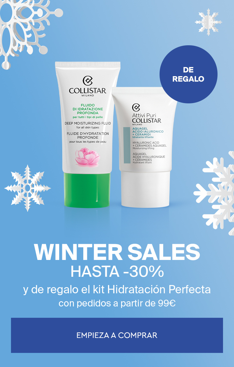 WINTER SALES - HASTA -30%   y de regalo el kit Hidratación Perfecta con pedidos a partir de 99€