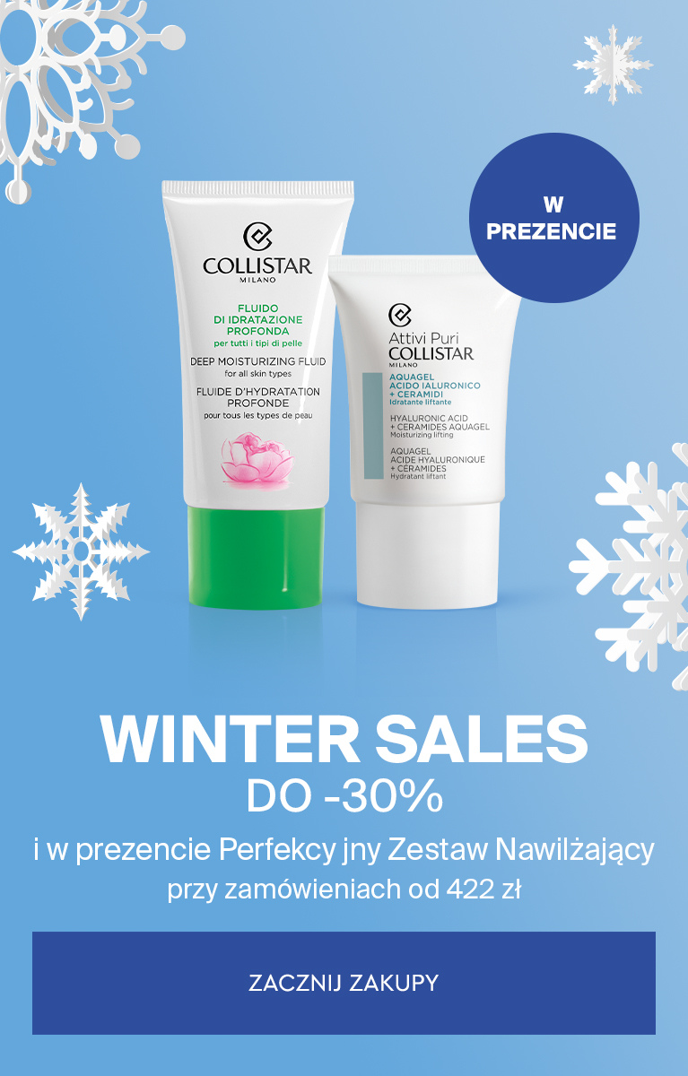 WINTER SALES - DO -30% i w prezencie Perfekcy jny Zestaw Nawilżający przy zamówieniach od 422 zł