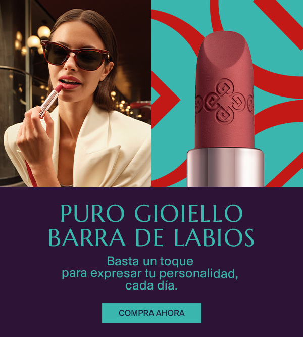 PURO GIOIELLO BARRA DE LABIOS  - Basta un toque  para expresar tu personalidad,  cada día.