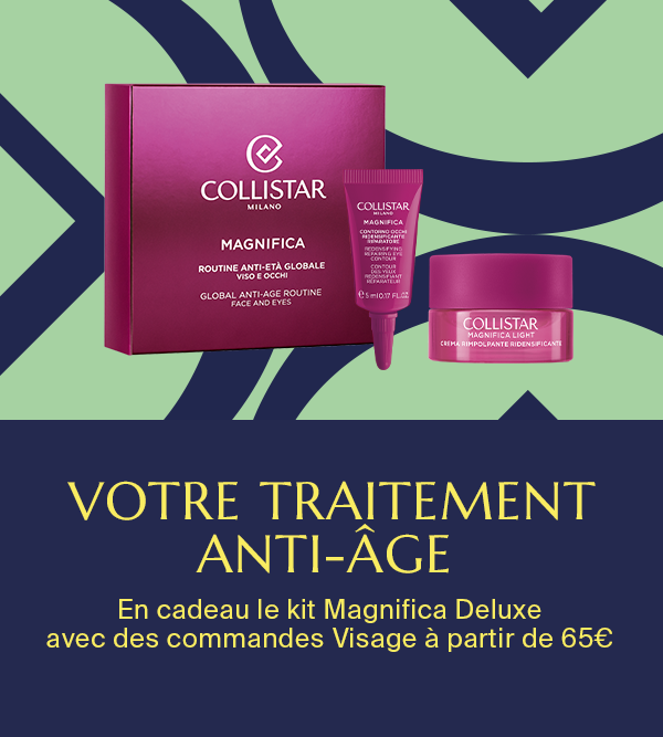 VOTRE TRAITEMENT ANTI-ÂGE - En cadeau le kit Magnifica Deluxe  avec des commandes Visage à partir de 65€