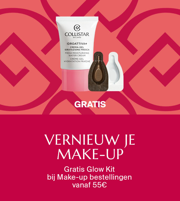 VERNIEUW JE MAKE-UP - Gratis Glow Kit  bij Make-up bestellingen  vanaf 55€ 