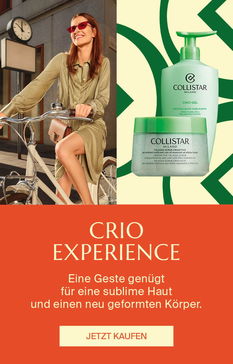 CRIO EXPERIENCE  - Eine Geste genügt  für eine sublime Haut  und einen neu geformten Körper.