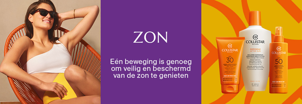 ZON ANTIVLEKKEN  - Eén beweging is genoeg  om veilig en beschermd  van de zon te genieten