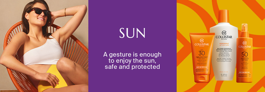 SUN - A gesture is enough  to enjoy the sun, safe and protected