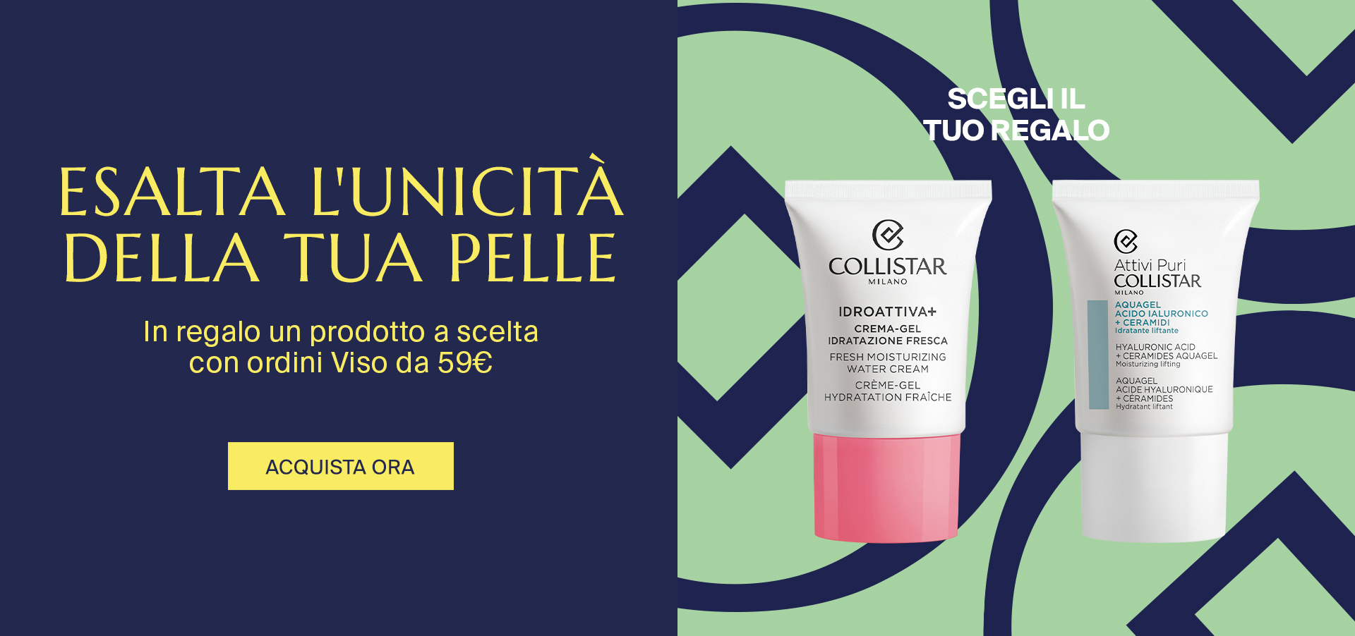 ESALTA L'UNICITÀ DELLA TUA PELLE - In regalo un prodotto a scelta con ordini Viso da 59€