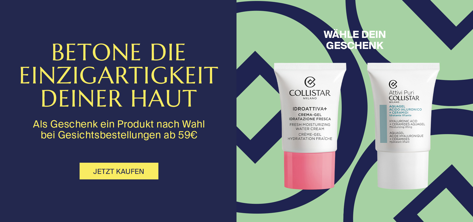 BETONE DIE EINZIGARTIGKEIT DEINER HAUT - Als Geschenk ein Produkt nach Wahl bei Gesichtsbestellungen ab 59€