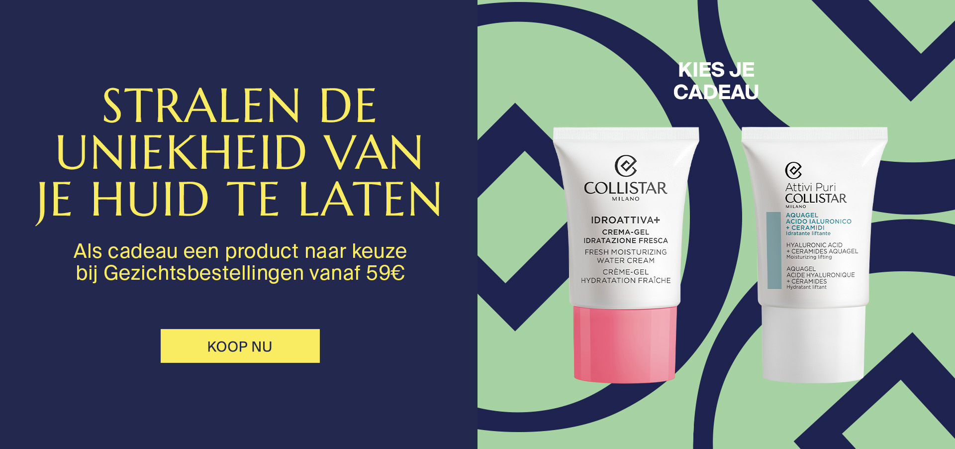 STRALEN DE UNIEKHEID VAN JE HUID TE LATEN - Als cadeau een product naar keuze bij Gezichtsbestellingen vanaf 59€