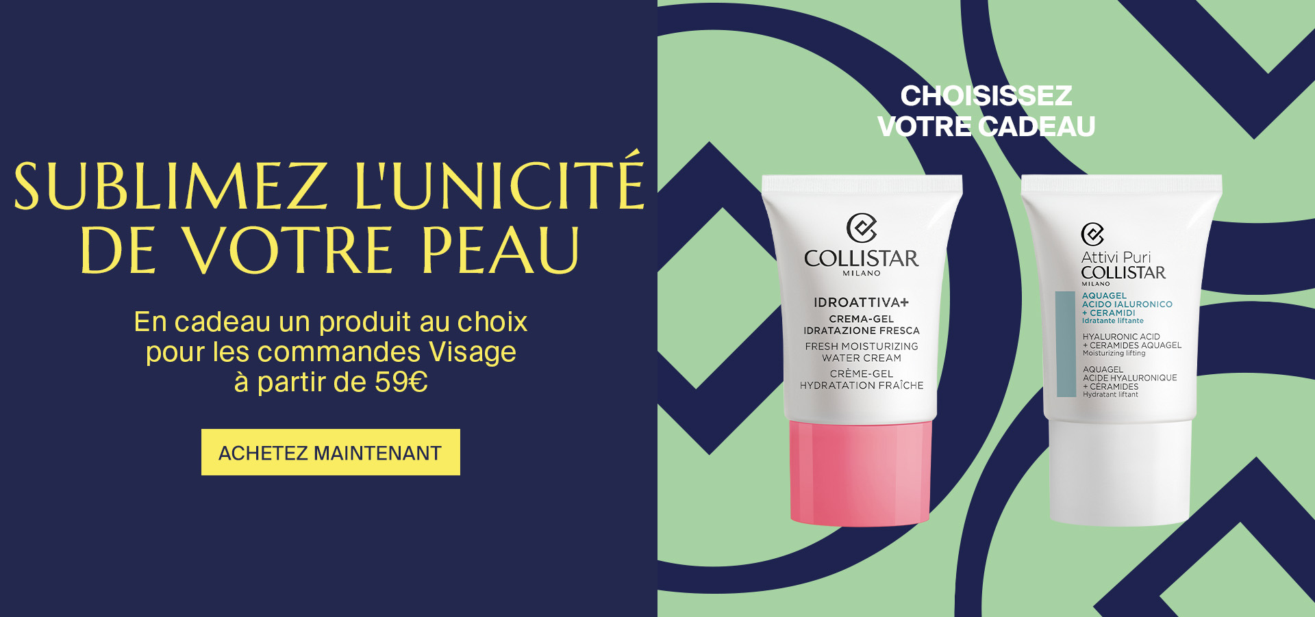 SUBLIMEZ L'UNICITÉ DE VOTRE PEAU - En cadeau un produit au choix pour les commandes Visage à partir de 59€