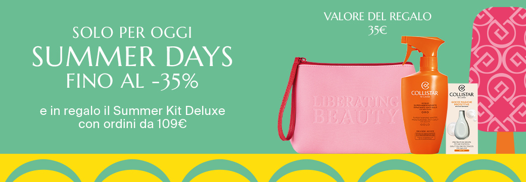SUMMER DAYS - FINO AL -35% e in regalo il Kit Summer Vibes con ordini da 99€