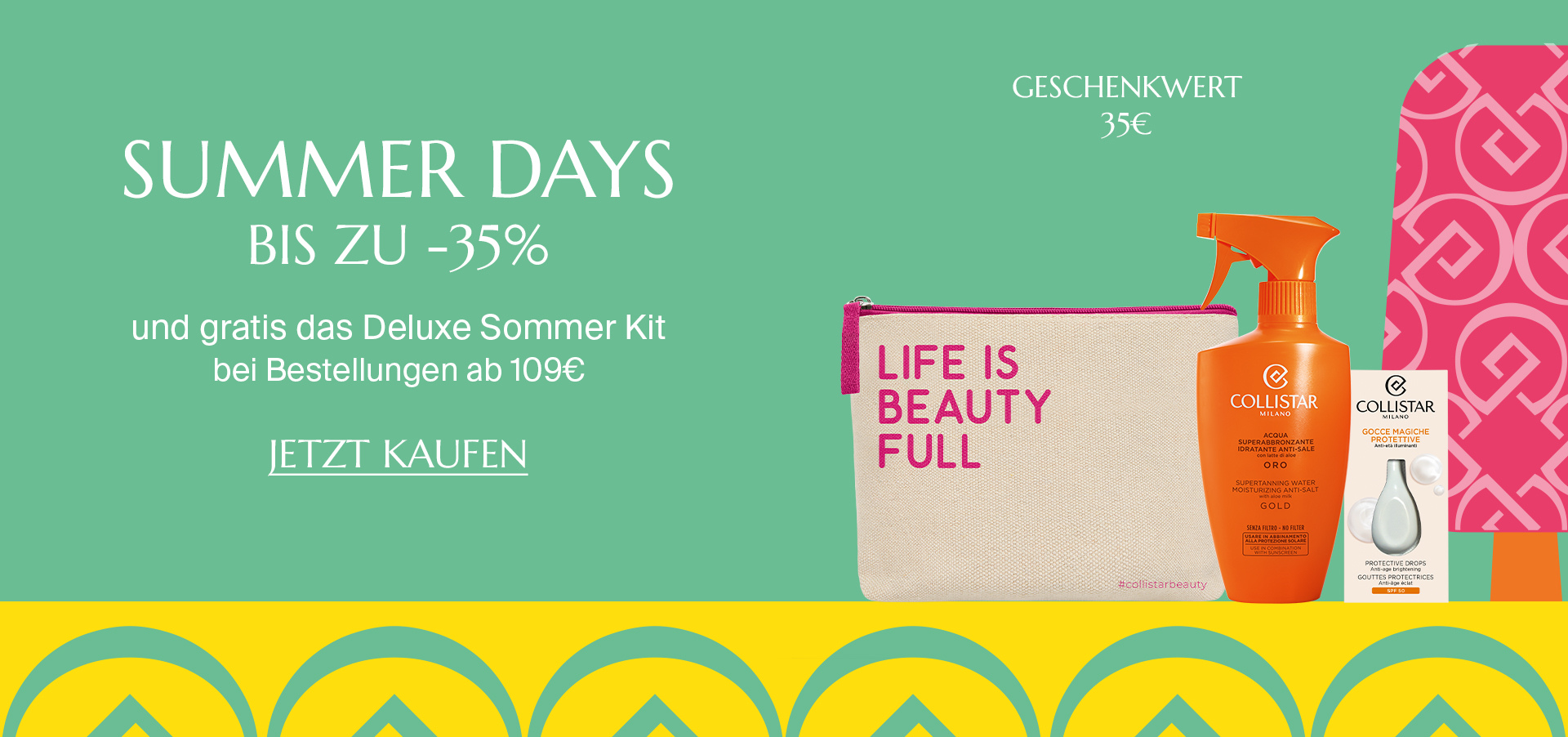 SUMMER DAYS  - BIS ZU -35% und gratis das Summer Vibes Kit bei Bestellungen ab 109€