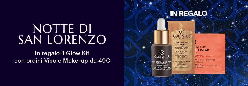NOTTE DI SAN LORENZO - In regalo il Glow Kit  con ordini Viso e Make-up da 49€