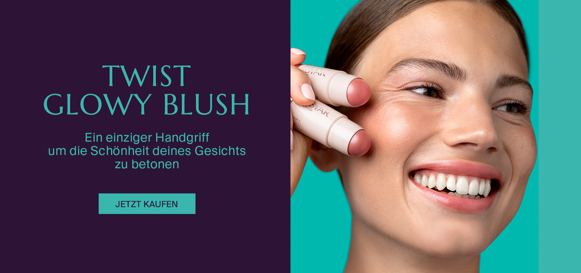 TWIST GLOWYBLUSH  - Ein einziger Handgriffum die Schönheit deines Gesichts zu betonen