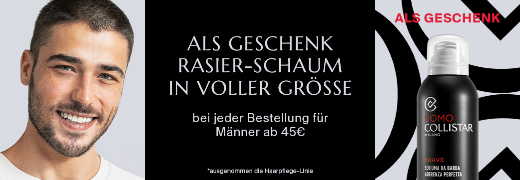 ALS GESCHENK RASIER-SCHAUM IN VOLLER GRÖSSE - bei jeder Bestellung für Männer ab 45€