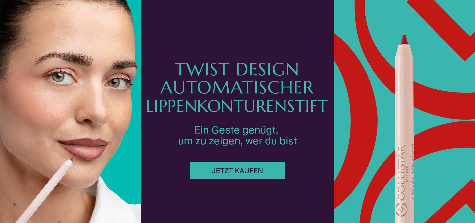 TWIST DESIGN AUTOMATISCHER LIPPENKONTURENSTIFT - Ein Geste genügt, um zu zeigen, wer du bist